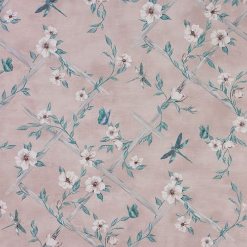 Rosanna Trellis Blush-Jade-White W7145-0
